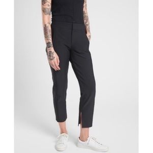 Athleta Stellar Crop Trouser Ankle Pants Black Size 10